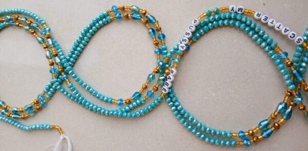 Customized waist beads